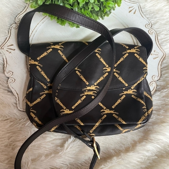 Longchamp Vintage Leather crossbody bag - Picture 1 of 7